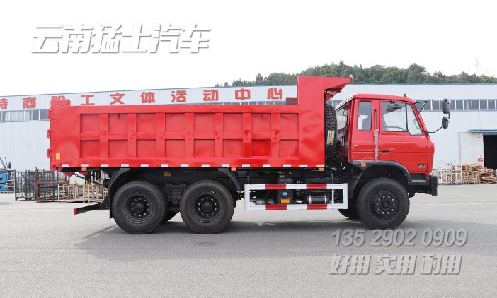 东风红旋风,东风6*4自卸车,后八轮自卸车,东风卡车销售,东风后八轮配置,可拉16吨自卸车