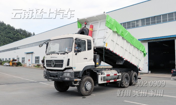 东风6*4自卸车,东风大力神自卸车,后八轮自卸卡车,340马力矿用车,13吨渣土运输车,东风出口车型,DFL3258