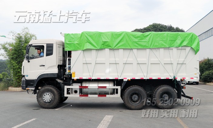 东风6*4自卸车,东风大力神自卸车,后八轮自卸卡车,340马力矿用车,13吨渣土运输车,东风出口车型,DFL3258