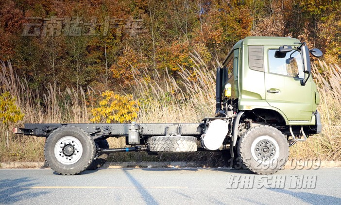 DFH2140B,4x4底盘,四驱越野车底盘,国六底盘改装,东风出口底盘配置,底盘改装厂家